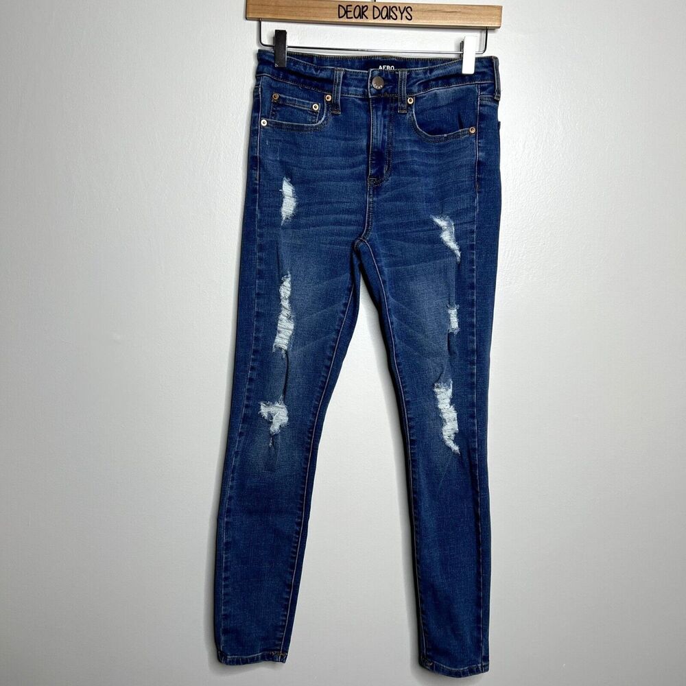 Aero Distressed High Rise Jegging Jeans